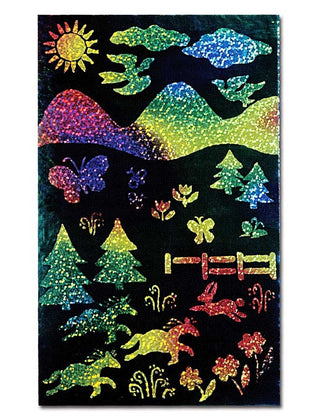 Scratch & Sparkle Soft-Scratch Multicolor Glitter Boards (30 count)