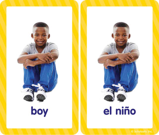 English-Spanish First Words Cards