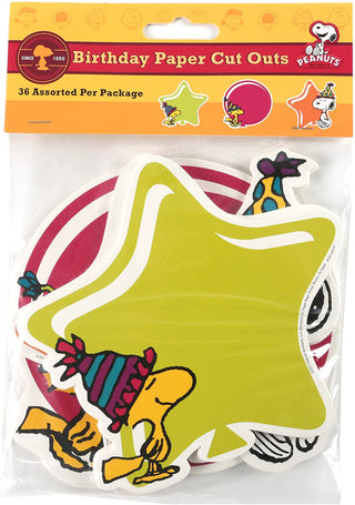 Peanuts Birthday Assorted Paper Cut-Outs