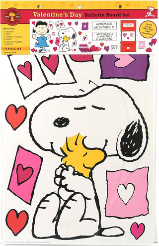 Snoopy Peanuts Valentine Bulletin Board Set