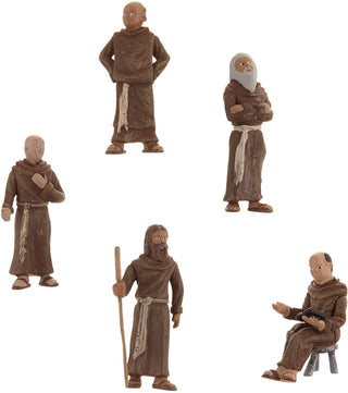 1.5-Inch Scene Setters Figurine, Friars/Monks, 5/Pack