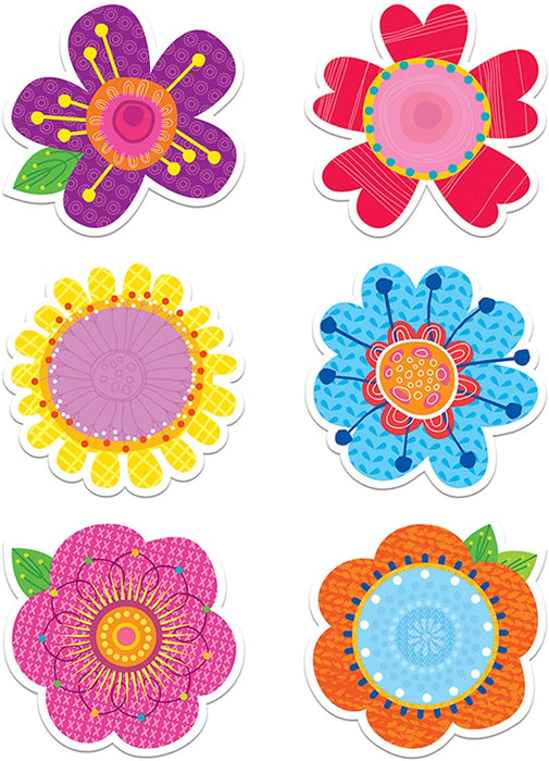Creative Teaching Press Springtime Blooms 6" Designer Cut-Outs, Pack of 36