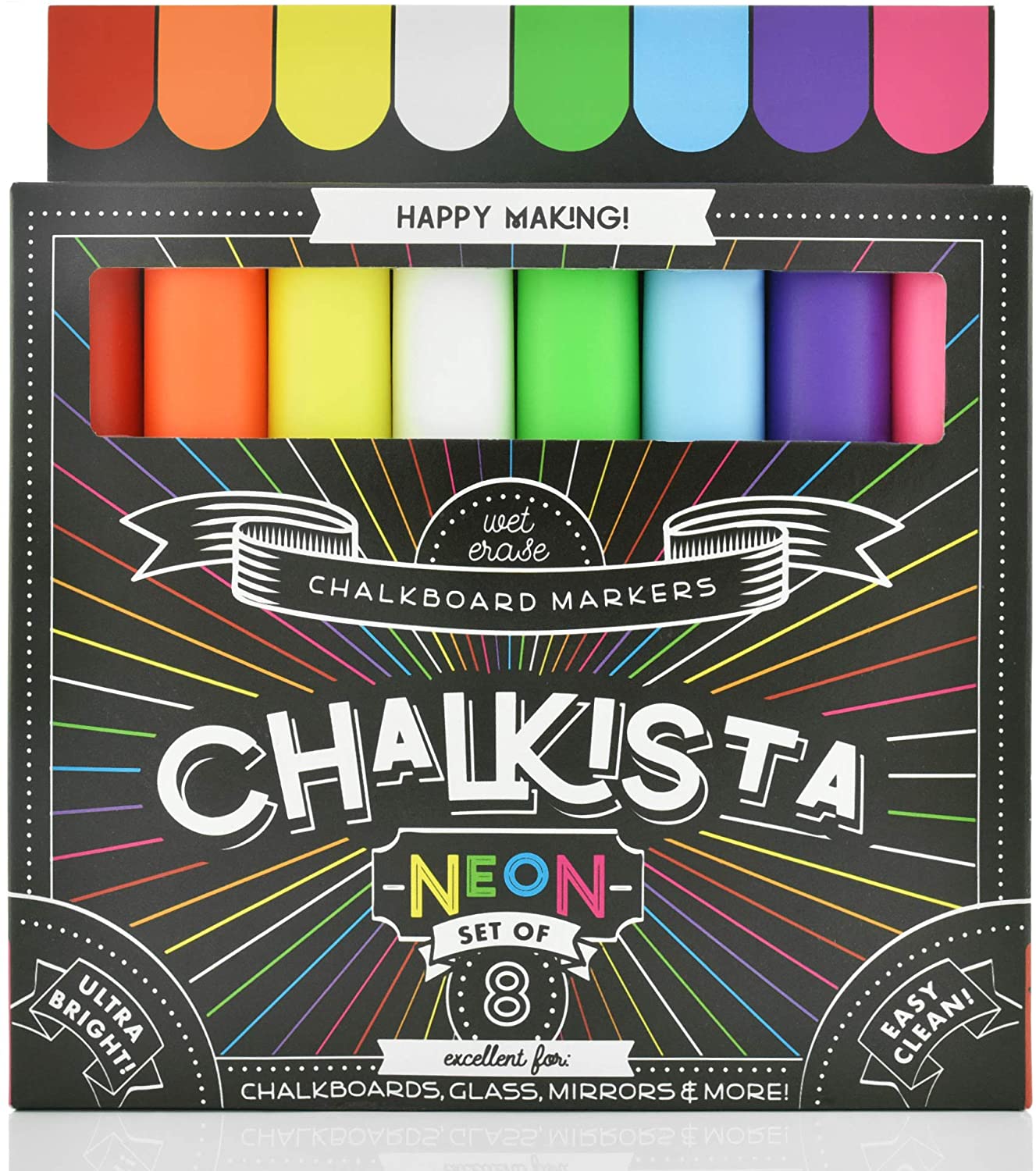 20 Pcs White Chalk Chalkboard Markers Erasable Non- Toxic Chalk School  Chalk Art Play Chalk