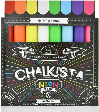 Liquid Chalk Markers For Chalkboard - Wet Erase Dustless