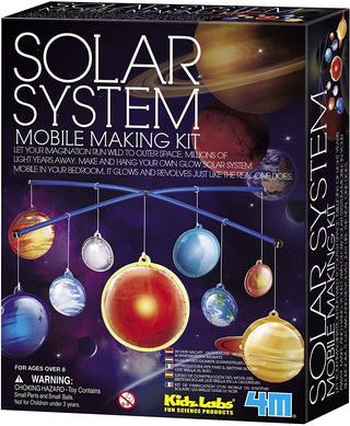 4M Glow-in-the-Dark Solar System Mobile Making Kit, Multi