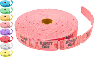 Single Roll Tickets: Admit One (2000 Per Roll)