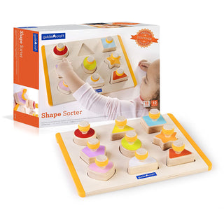 Guidecraft Shape Sorter - Educational and Learning Toys For Kids , Puzzle Board