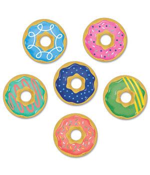 Mid-Century Mod Donuts 3" Designer Cut-Outs