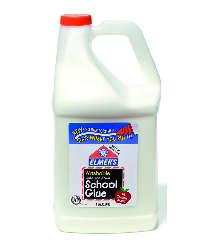 School Smart Washable White Glue Gallon.