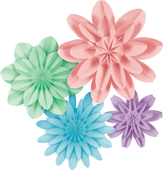 Pastel Pop Paper Flowers