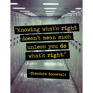 Knowing What's Right Poster