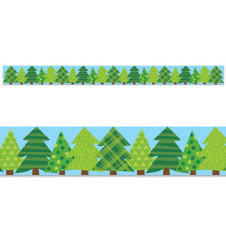 Patterned Pine Trees EZ Border (Woodland Friends)