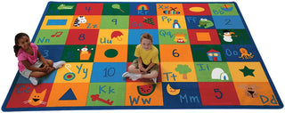 Learning Blocks Primary Colors Rug  (4'5" x 5'10" Rectangle)