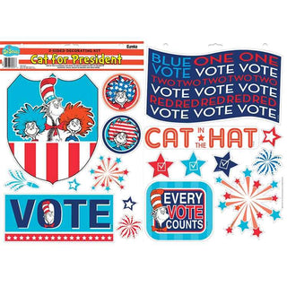 Cat in the Hatâ¨ for President 2-Sided Deco Kit