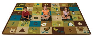 Nature's Colors Learning Blocks Rug (4'5" x 5'10" Rectangle)
