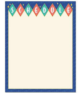 Mid-Century Mod Schedule Chart — CM School Supply