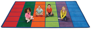 Colorful Rows Seating Rug (6' x 9' Rectangle)