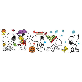 Snoopy Fall Winter Holiday Poses Bulletin Board Set