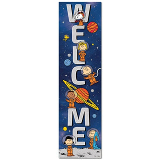 Peanuts® NASA Vertical Welcome Banner