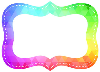 Rainbow Mosaic Labels