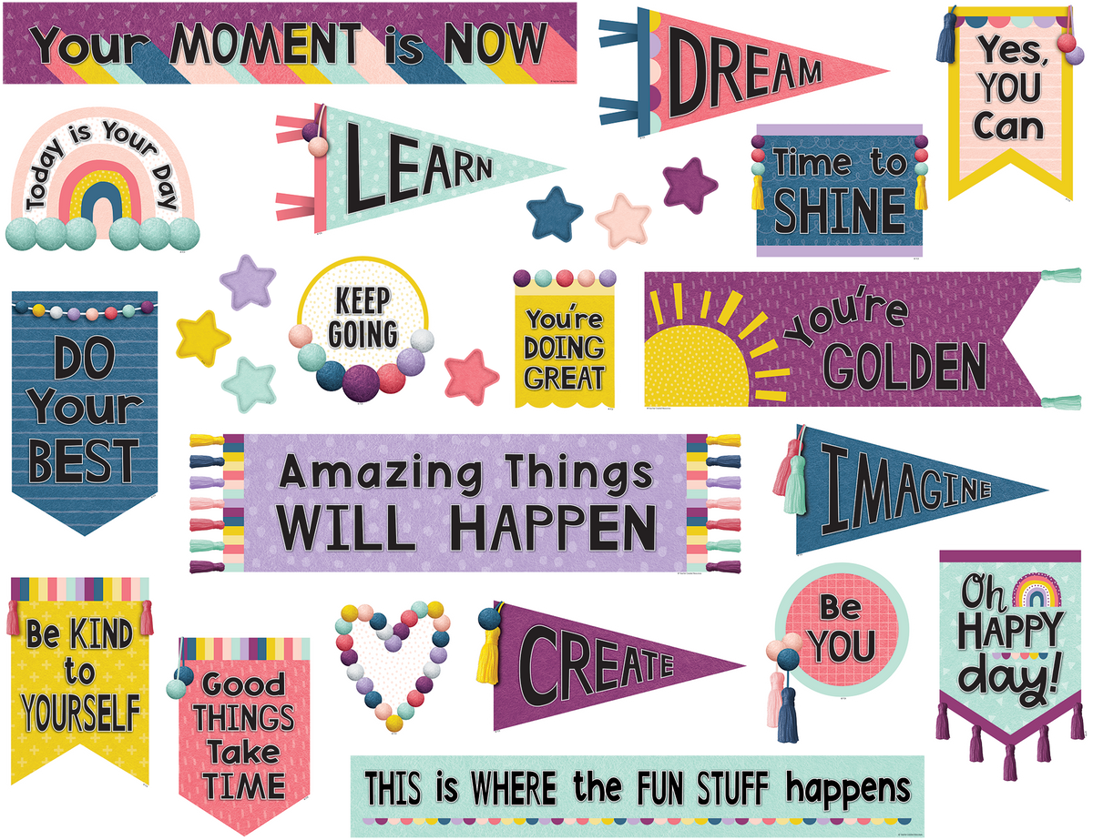 Oh Happy Day Positive Mini Bulletin Board — CM School Supply