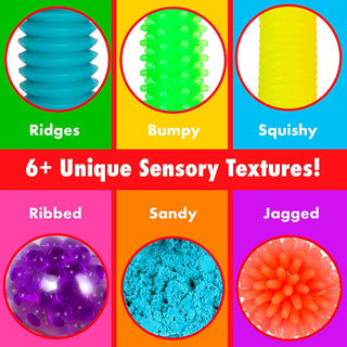 Sense & Grow Fidget Sensory Suitcase - 20 Pack Sensory Fidget Toys