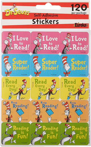 Classroom Decorations Cat in The Hat Reading Stickers