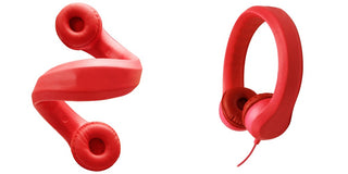 Flex-Phones Indestructable Foam Headphones (Red)