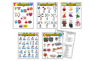 Kindergarten Basic Skills Learning Chart Combo Pack