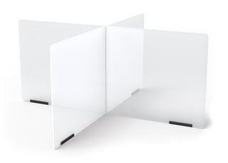 Jonti-Craft¨ See-Thru Table Divider Shields - 4 Station - 35.5" x 35.5" x 16"