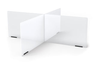 Jonti-Craft¨ See-Thru Table Divider Shields - 4 Station - 47.5" x 47.5" x 16"