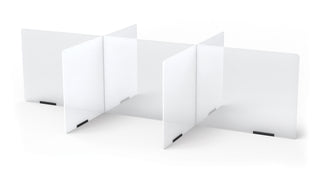 Jonti-Craft¨ See-Thru Table Divider Shields - 6 Station - 58.5" x 29.5" x 16"
