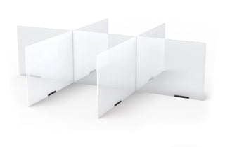 Jonti-Craft¨ See-Thru Table Divider Shields - 6 Station - 58.5" x 47.5" x 16"