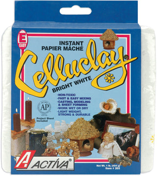 CelluClay Instant Paper-Mache 1lb White