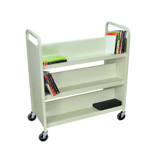 Book Truck Putty 6 sIngle sides shelves