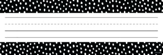 Messy Dots on Black Nameplates (Core Decor)