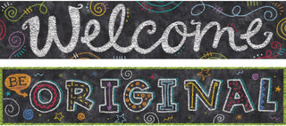 Chalk It Up 2 Sided Welcome Banner