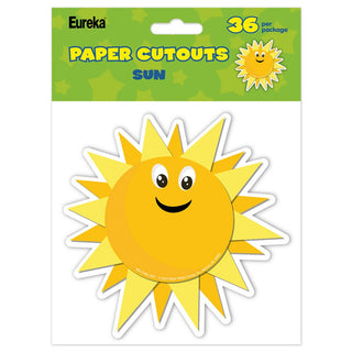 Growth Mindset Sun Paper Cut-Outs, Pack of 36
