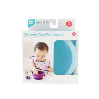 Silicone First Feeding Set: Blue