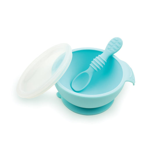 Silicone First Feeding Set: Blue