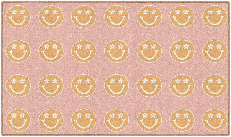 Good Vibes & Smiley Faces Criss-Cross Applesauce Rug By Schoolgirl Style