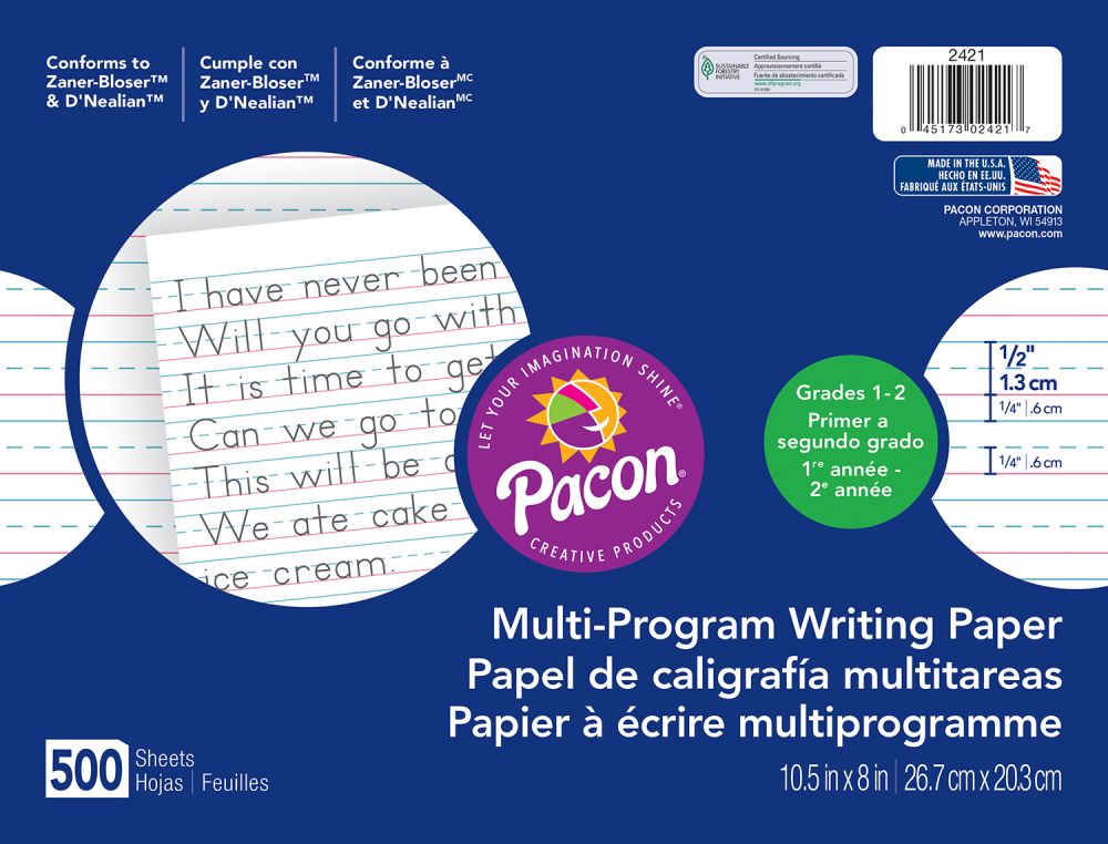 Buy Pacon Skip-A-Line Ruled Newsprint, 11X8 1/2, Grade 1, 500