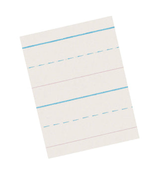 Pacon® Newsprint Handwriting Paper 11" x 8-1/2", Ruled Long Picture Story, Grade K 500 Sheets