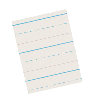 Pacon® Newsprint Handwriting Paper 11" x 8-1/2", Ruled Long Picture Story, Grade 1 500 Sheets