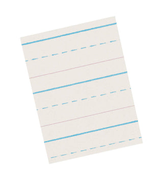 Pacon® Newsprint Handwriting Paper 8-1/2" x 11", Ruled Short Picture Story, Grade 2 500 Sheets