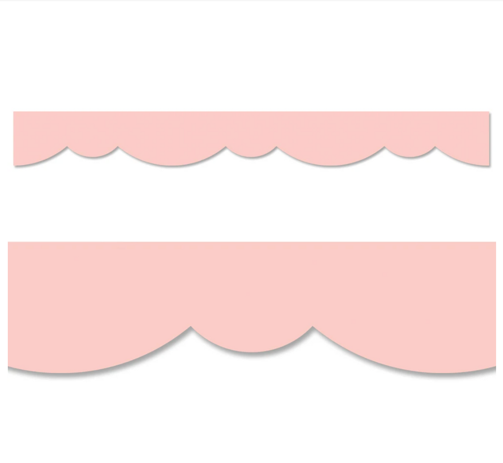 Blush Stylish Scallops EZ Border – CM School Supply