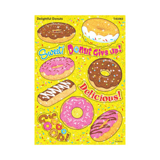 Delightful Donuts Sparkle Stickers® – Large