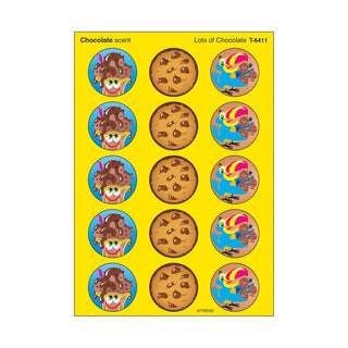 Lots of Chocolate, Chocolate scent Scratch 'n Sniff Stinky Stickers® – Large Round