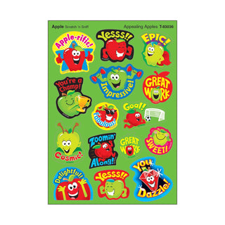 Appealing Apples, Apple scent Scratch 'n Sniff Stinky Stickers® – Mixed Shapes