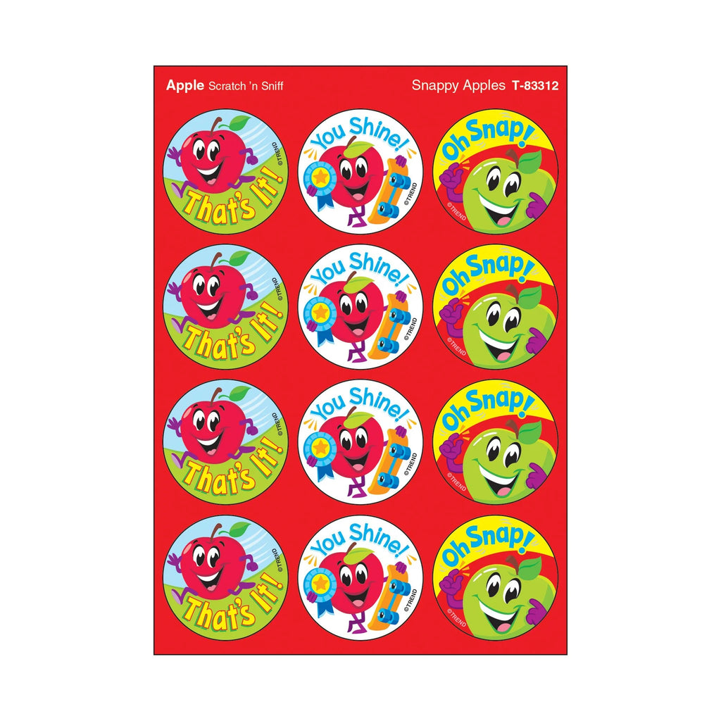 Snappy Apples, Apple scent Scratch 'n Sniff Stinky Stickers® – Large R ...